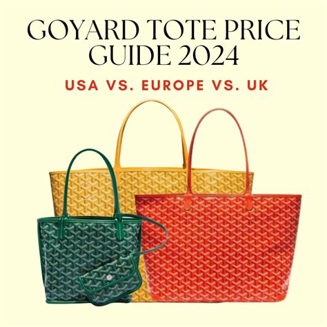 goyard prices 2018 uk